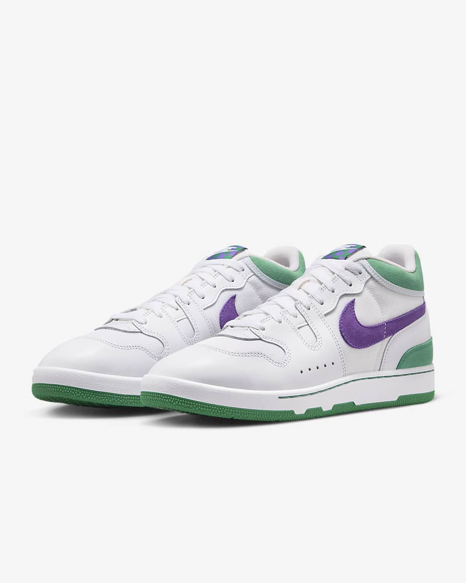 Nike green and purple shoes hotsell